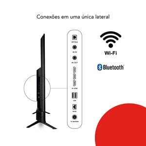 SMART TV AIWA 50 POLEGADAS ANDROID 4K BORDA ULTRAFINA PRETO