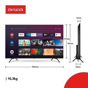 SMART TV AIWA 55 ANDROID 4K BORDA ULTRAFINA (AWS-TV-55-BL-01