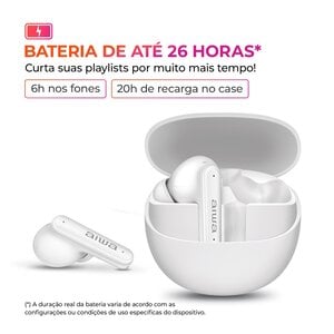 FONE DE OUVIDO AIWA EB-04-W BRANCO BLUETOOTH AWS-EB-04-W