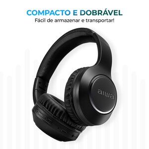 HEADPHONE AIWA HP-04-B PRETO BLUETOOTH AWS-HP-04-B