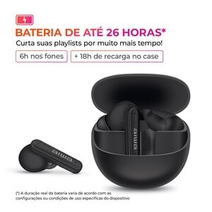FONE DE OUVIDO AIWA EB-04-B PRETO BLUETOOTH AWS-EB-04-B
