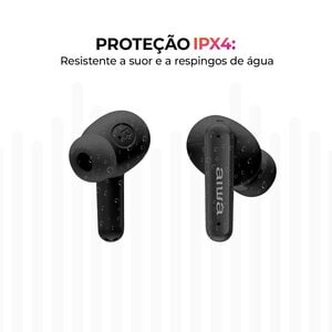 FONE DE OUVIDO AIWA EB-04-B PRETO BLUETOOTH AWS-EB-04-B