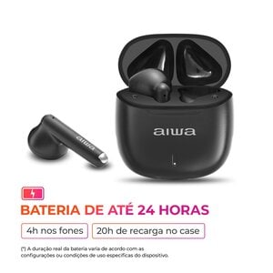 FONE DE OUVIDO AIWA AWS-EB-05-B PRETO BLUETOOTH