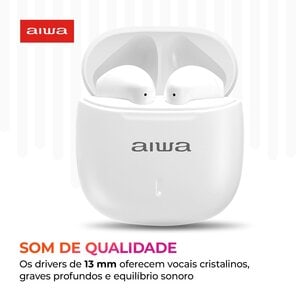 FONE DE OUVIDO AIWA AWS-EB-05-W BRANCO BLUETOOTH