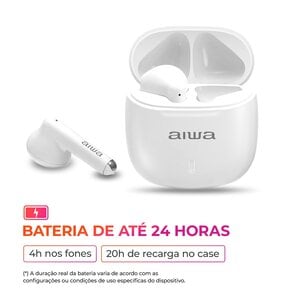 FONE DE OUVIDO AIWA AWS-EB-05-W BRANCO BLUETOOTH