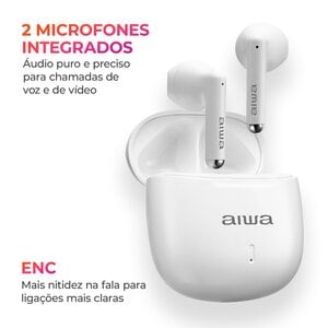 FONE DE OUVIDO AIWA AWS-EB-05-W BRANCO BLUETOOTH