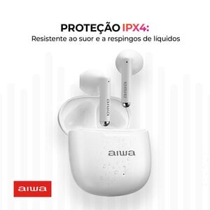 FONE DE OUVIDO AIWA AWS-EB-05-W BRANCO BLUETOOTH