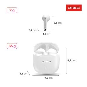 FONE DE OUVIDO AIWA AWS-EB-05-W BRANCO BLUETOOTH
