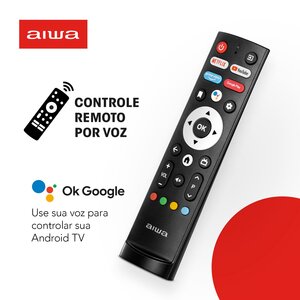SMART TV AIWA 50 POLEGADAS ANDROID 4K BORDA ULTRAFINA PRETO