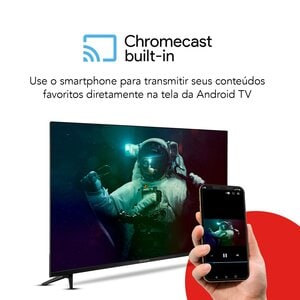 SMART TV AIWA 50 POLEGADAS ANDROID 4K BORDA ULTRAFINA PRETO