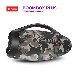 CAXA DE SOM AIWA BOOMBOX PLUS AIWA BBS-01-BG CINZA BLUETOOTH