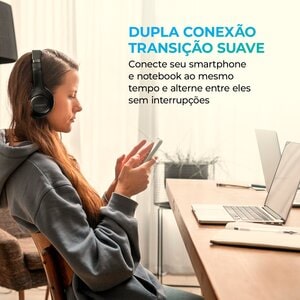 HEADPHONE AIWA HP-04-B PRETO BLUETOOTH AWS-HP-04-B