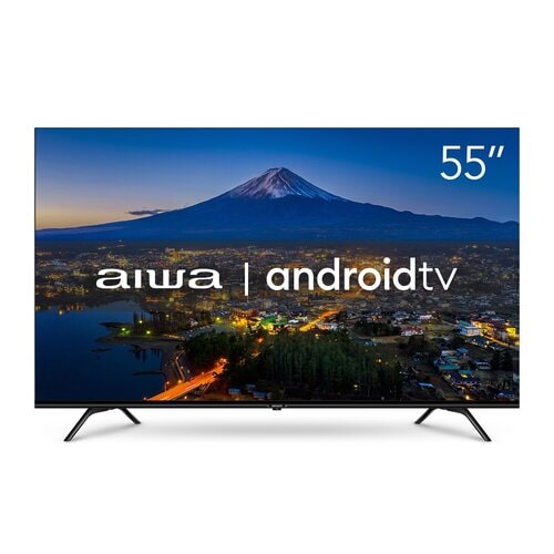 SMART TV AIWA 55 ANDROID 4K BORDA ULTRAFINA (AWS-TV-55-BL-01