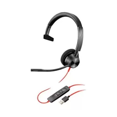 HEADSET POLY BLACKWIRE 3310 MONO USB-A TEAMS