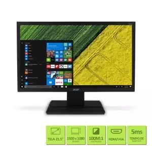 MONITOR ACER V226HQL 21.5 FHD VGA HDMI DVI VESA 1 BALCAO