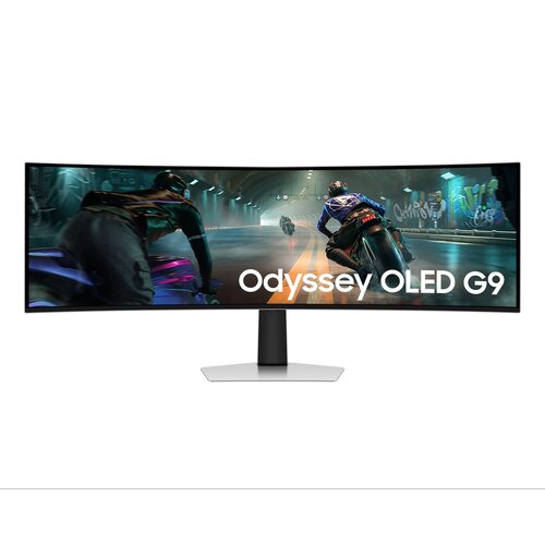 Samsung Odyssey OLED G9 S49DG910SU 49 Zoll Klasse DWQHD Gekrümmter Bildschirm Gaming-OLED-Monitor - 32:9 Format - Silber -