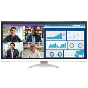 EIZO FlexScan EV3450XC-WT 34 Zoll Klasse Webcam UW-QHD Gekrümmter Bildschirm LED-Monitor - 21:9 Format - Weiß - 86,6 cm (3