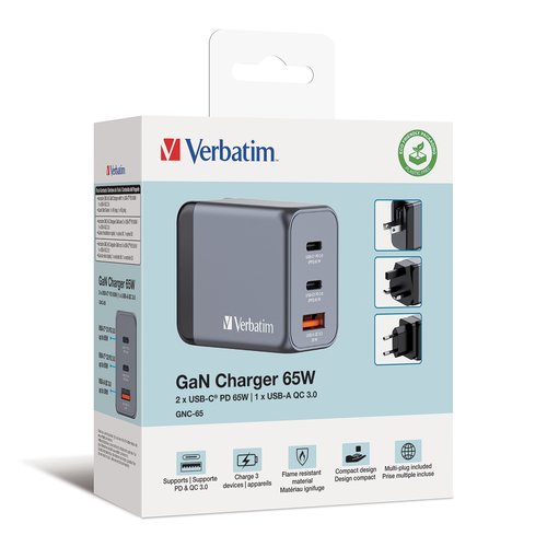 Miniatura 2 de 65W 3-Port GaN Wall Charger