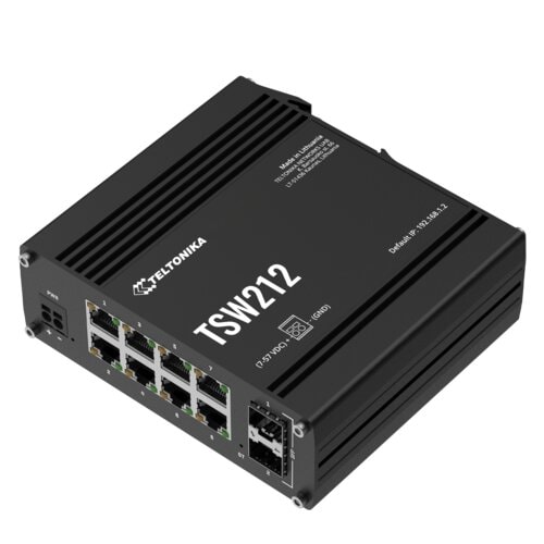 Vista 2 de Switch TSW212 8 puertos Ethernet 1Gbps +