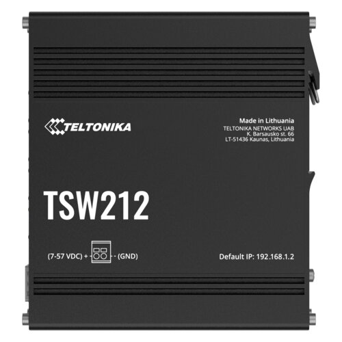 Vista 3 de Switch TSW212 8 puertos Ethernet 1Gbps +