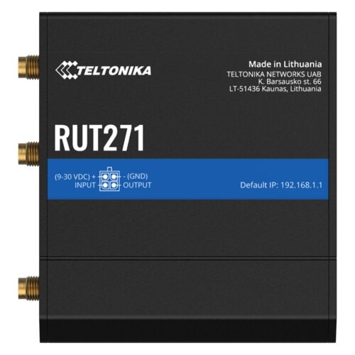 Vista 3 de RUT271 Fast Ethernet + WiFi + 5G RedCap
