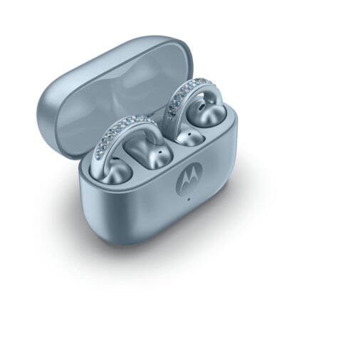 Miniatura 7 de Moto Buds Loop swarovski Celeste