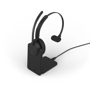 Jabra Evolve3 45 - Mono, Link 390c (USB-C), UC, with Charging Stand