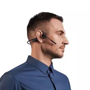 Shokz OpenComm2 UC Bluetooth Wireless Bone Sound PC Headset with Noise Cancelling Boom Mic and Bluetooth USB-A Dongle - Black