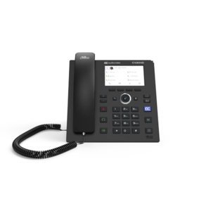 Teams C430HD IP-Phone PoE GbE black
2 Ethernet 10/100/1000 ports, 480x272 4.3'' Color LCD and Power over Ethernet (PoE)
