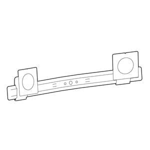 Ergotron Mounting Bow/Pivot for Mounting Arm, Monitor, Display Screen - Black - 2 Display(s) Supported - 68.6 cm (27") Scr