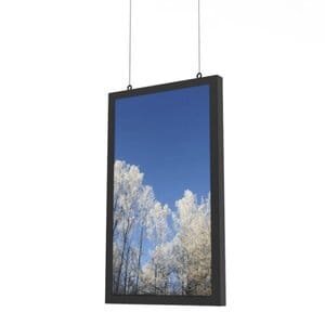 HI-ND Display Enclosure - 124.5 cm (49") - Portrait - Ceiling Mountable - Black
