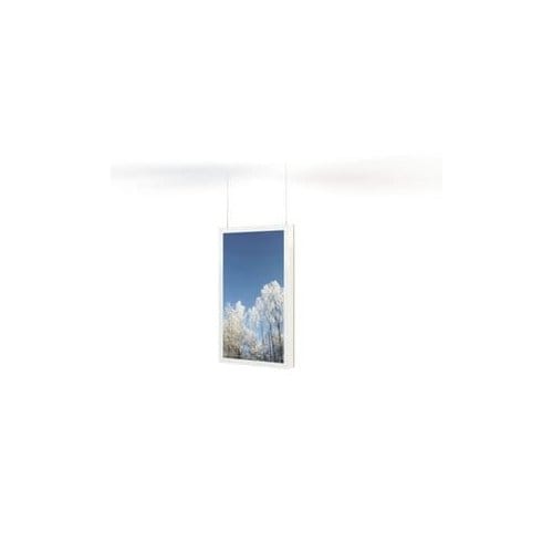 HI-ND Display Enclosure - 139.7 cm (55") - Portrait - Ceiling Mountable - Powder Coated Metal - White