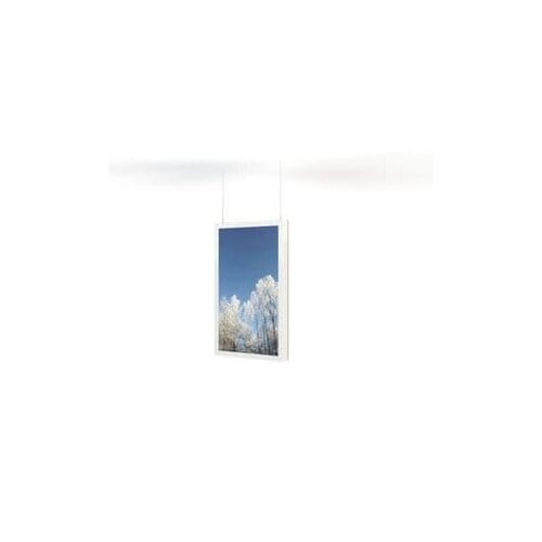 HI-ND Display Enclosure - 139.7 cm (55") - Portrait - Ceiling Mountable - Powder Coated Metal - White