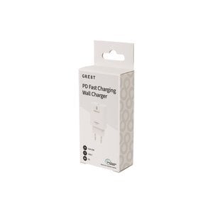 GRE8T GRS PD WALLCHARGER USB-C 20W WHITE B2B