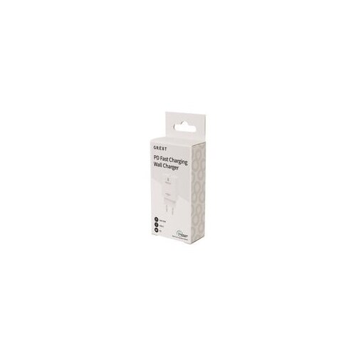 GRE8T GRS PD WALLCHARGER USB-C 20W WHITE B2B