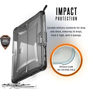 Urban Armor Gear Plyo Case for Microsoft Surface Go Tablet, Stylus - Ice - Impact Resistant, Drop Resistant