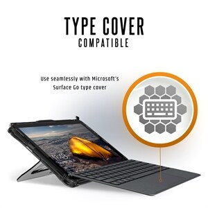 Urban Armor Gear Plyo Case for Microsoft Surface Go Tablet, Stylus - Ice - Impact Resistant, Drop Resistant