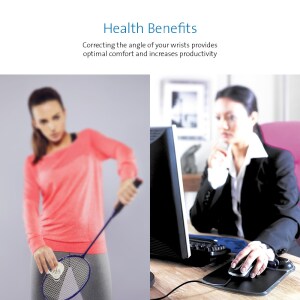 Reposamuñecas Gel Duo Ratón - Reposamuñecas Ergonómica- Compatible con Ratones Láser y Ópticos