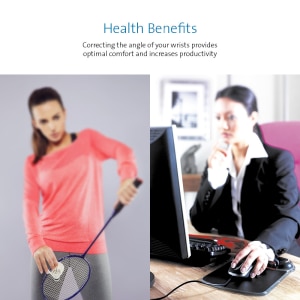 Reposamuñecas Gel Duo Ergonómica - Compatible con Ratones Láser y Ópticos