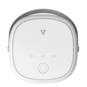 Esterilizador UV portátil 2.5L 6UV-C LED USB-C/4AA, contenedor rígido de 3modos esterilización