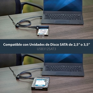 StarTech.com SATA to USB Cable - USB 3.1 10Gbps - 2.5 / 3.5 SATA SSD HDD - SATA to USB Adapter Cable - USB 3.1 to SATA Cab