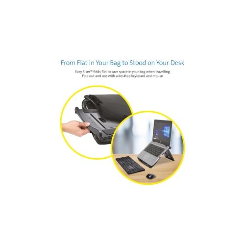 Kensington Easy Riser Cooling Stand - Black - TAA Compliant
