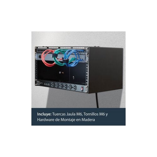 SOPORTE MONTAJE EN PARED DE 6U 12IN PROFUNDRACK PANELPARCHEO