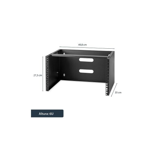 SOPORTE MONTAJE EN PARED DE 6U