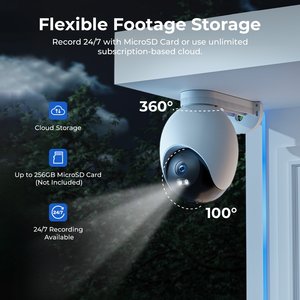 The IMILAB EC6 Panorama is an innovative dual-lens 3.5K spotlight camera with a 180° ultra-wide surveillance angle and 344