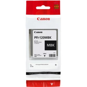 Canon PFI-120MBK Original Standard Yield Inkjet Ink Cartridge - Matte Black - 1 Pack - Inkjet - Standard Yield - 1 Pack