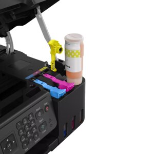 Canon PIXMA G4570 MegaTank Wireless All-in-One Color Inkjet Printer with Refillable Ink Tanks - 4 bottles of ink (1 BK + 1