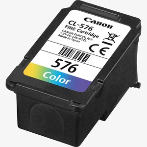 Canon CL-576 Original Standard Yield Inkjet Ink Cartridge - Cyan, Magenta, Yellow - 1 Pack - 6.2 mL - 100 Pages