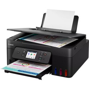 Canon PIXMA G3590 3-in-1 MegaTank Inkjet Printer with Refillable Ink Tanks (4 high-yield ink bottles INCLUDED)