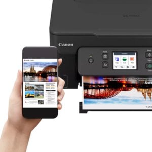 Canon PIXMA G3590 3-in-1 MegaTank Inkjet Printer with Refillable Ink Tanks (4 high-yield ink bottles INCLUDED)